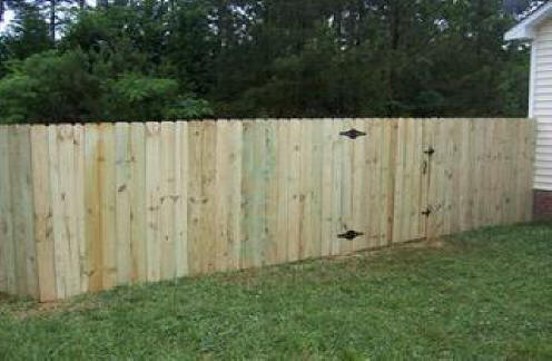 Dog Ear Privacy Fence - Wood Fence